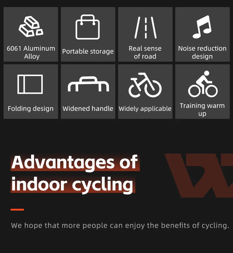 Description Picture 4 of itemWEST BIKING Bike Rollers Trainers Indoor Home MTB Road Bicycle Exercise Training Stand Silent Foldable Adjustable Roller Trainer