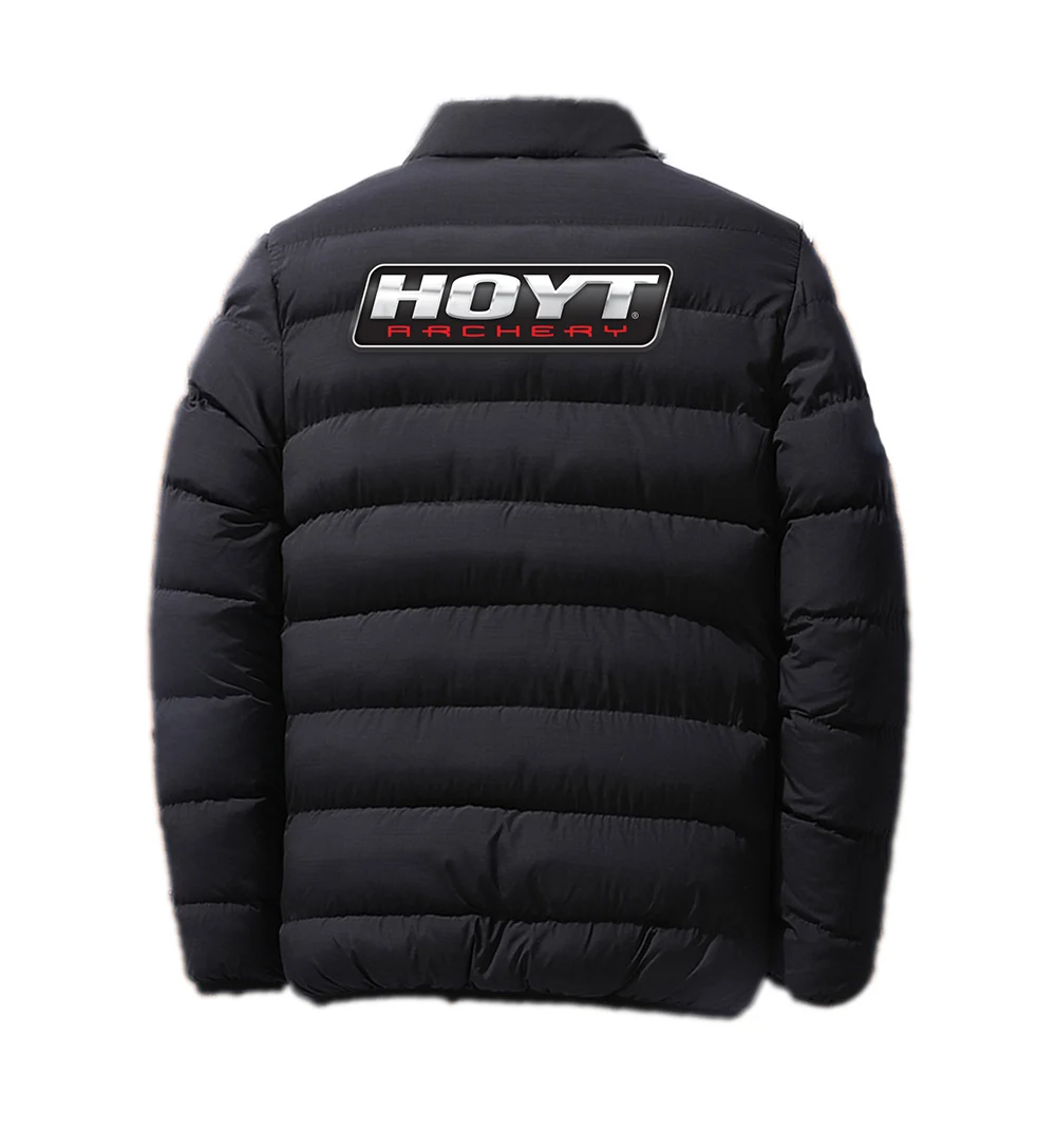2024 HOYT Archery Huntinger Bows Men New Autumn and Winter Printing Stand Collar Breathable Cotton-padded Jacket Warm Coats Tops 2