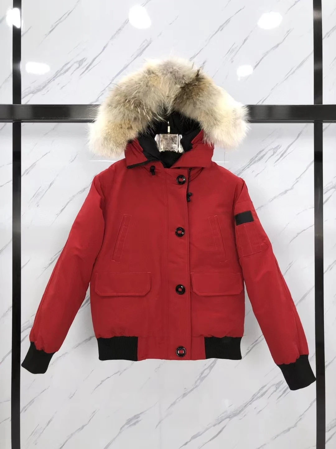 2022-High-end-custCmized-Bomber-Jacket-Short-Iarge-Size-Goose-Frock-Men