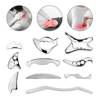 Stainless Steel Muscle Scraper Tool,Scraping Massage Tools for Physical Therapy,GuaSha Massage Scraper Tool,IASTM Tools for Body 1