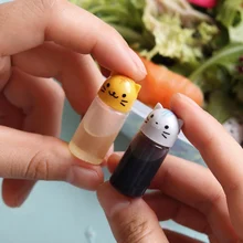 Ensemble de Mini bouteilles de Sauce d'assaisonnement, 3 pièces/ensemble, petits récipients, jolies bouteilles de chien de chat pour boîte à déjeuner Bento, bocal de cuisine, accessoires de dessin animé