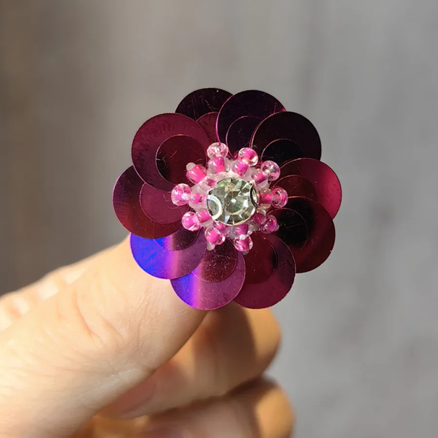 Pailletten besetzt Perlen Blume Schnürsenkel Schnalle Ornamente Frauen Persönlichkeit Perle Schnürsenkel Schnalle dekorative Schnürsenkel Accessoires – Detail 23