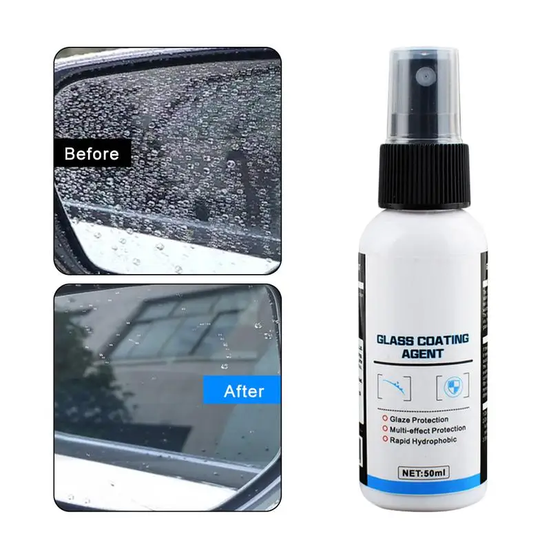 

50mL Anti-Fog Coating Agent Auto Window Hydrophobic Anti Fog Spray Defogger for Car Windshield Glass Rearview