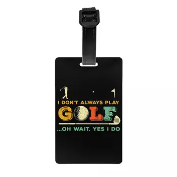 커스텀 재미있는 골프 견적 수하물 태그, 이름 카드 포함, 개인 정보 보호 커버 ID 라벨, 여행 가방 가방