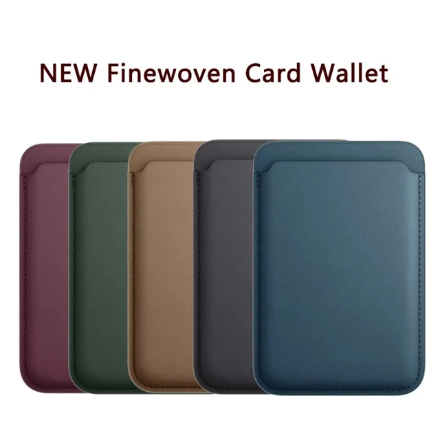 FineWoven-cartera Magsafe de animación para iPhone, 15, 14, 13, 12 Pro Max,  Mini Plus, Macsafe, tarjetero magnético, bolsa de bolsillo - AliExpress
