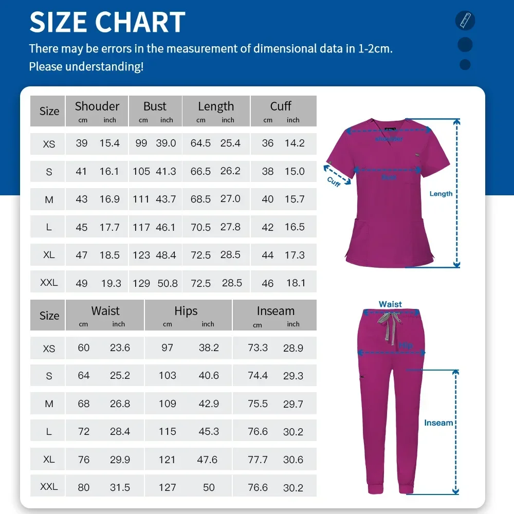 Operating Room Medical Uniform Scrubs Hospital Working Scrubs Set Medical Supplies Nurse Dental Surgery Suit Workwear