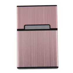 Aluminum Magnetic Button Cigarette Storage Case - Stylish Smoking Accessories Gift (Rose golden)