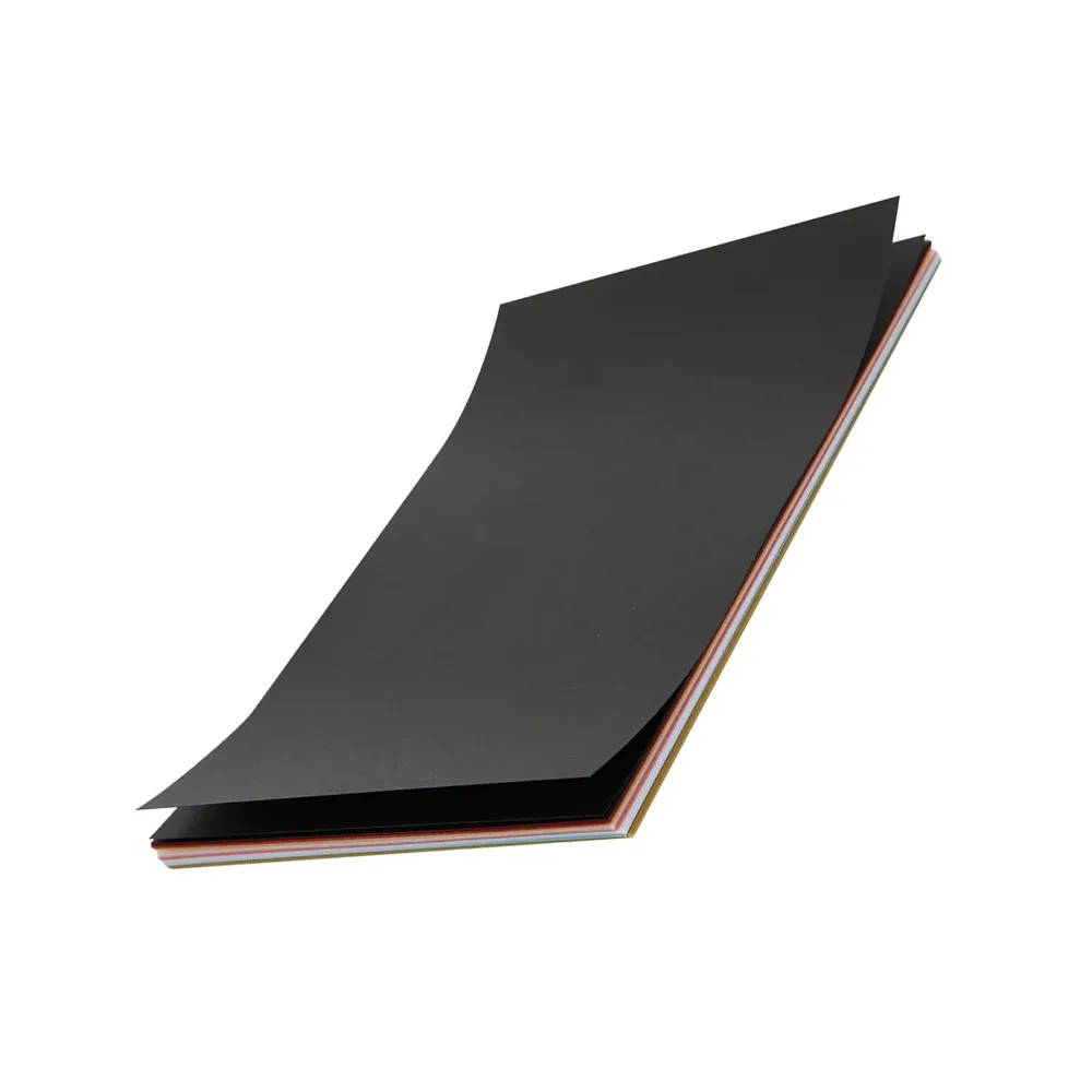 50개 트레이싱 컬러 황산지 반투명 멀티컬러 투명 종이 15×10CM 트레이싱 페이퍼 스케치 공예용