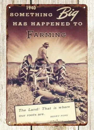 

Металлический ресторанный 1940 Фергюсон трактор сельское хозяйство металлический жестяной знак