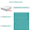 Washable Bed Cover Queen King Size Breathable Solid Color Mattress Cover Embossed Quilted Thicken Anti-mite Mattress Protector 5