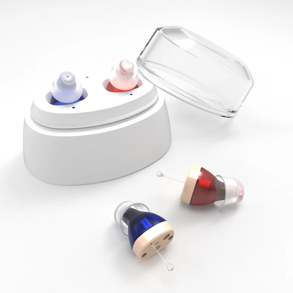 Appareils Auditifs Rechargeables Sivantos - Modèle Derrière L'oreille (BTE), Couleur Beige, Inclus Accessoires De Nettoyage - Pour Une Meilleure Audition Au Quotidien