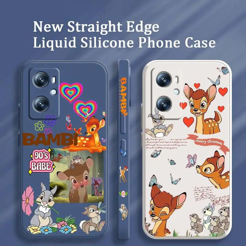 

Disney Fawn Bambi Cool Phone Case For OPPO Find X6 X5 X3 A98 A96 A94 A93 A77 A76 A74 A72 A57 A53S A16 5G Liquid Left Rope