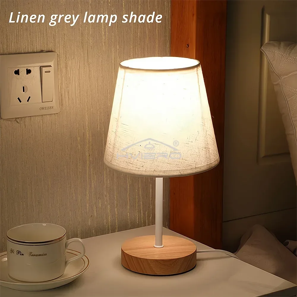 Linen grey lamp