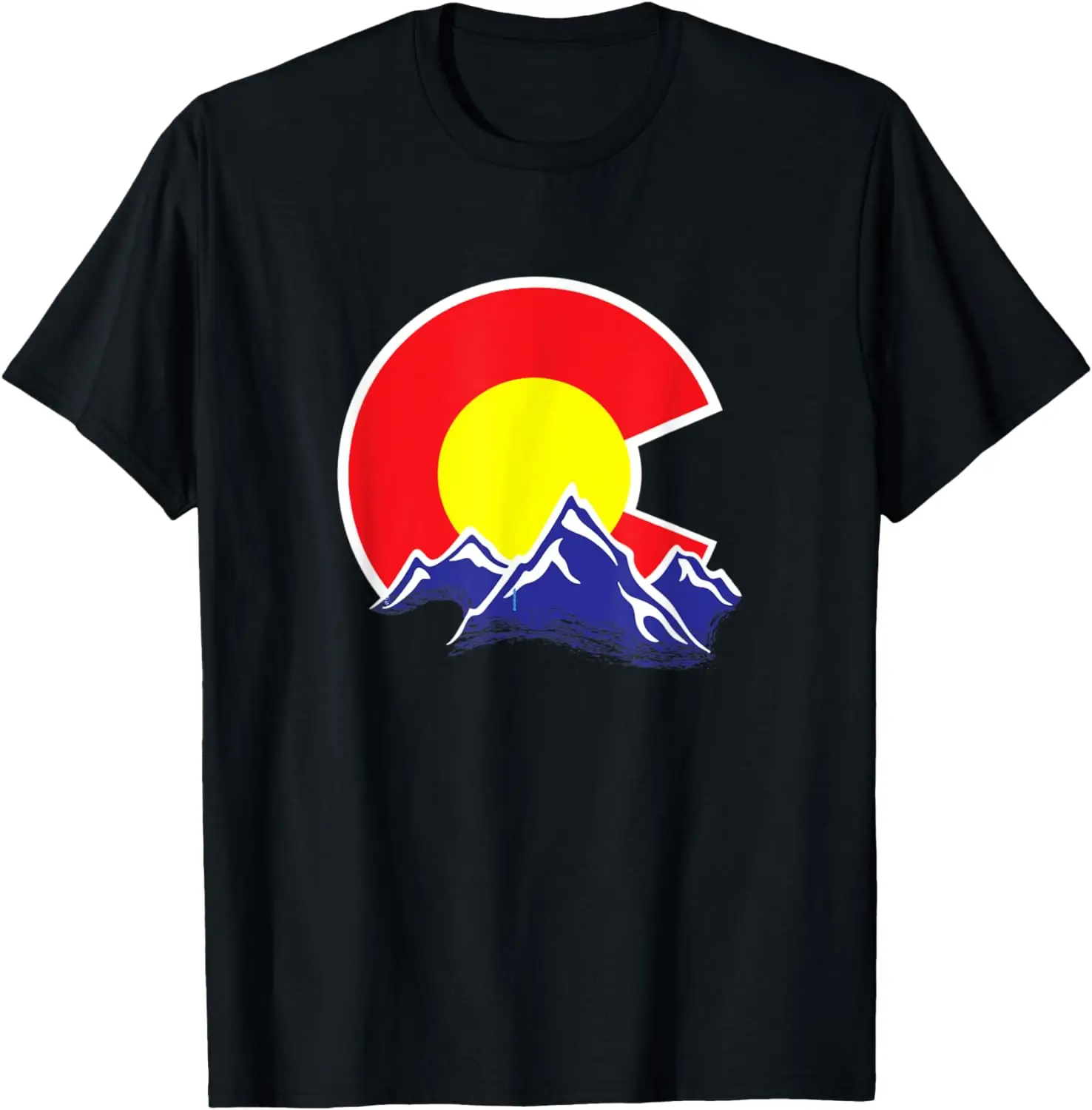 

Colorado Flag Mountain Design T-Shirt