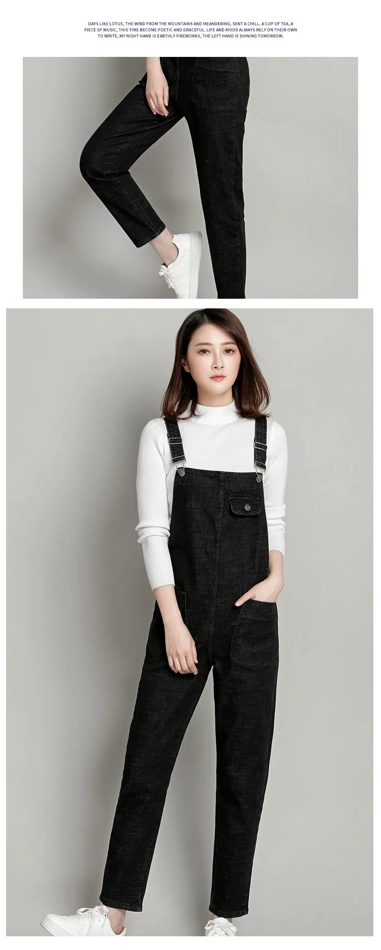 Denim jeans women Casual Fashion Suspenders Pants Loose Pocket Harem Brand Overalls Shoulder Straps Big L-5XL 6XL 7XL 8XL armani jeans