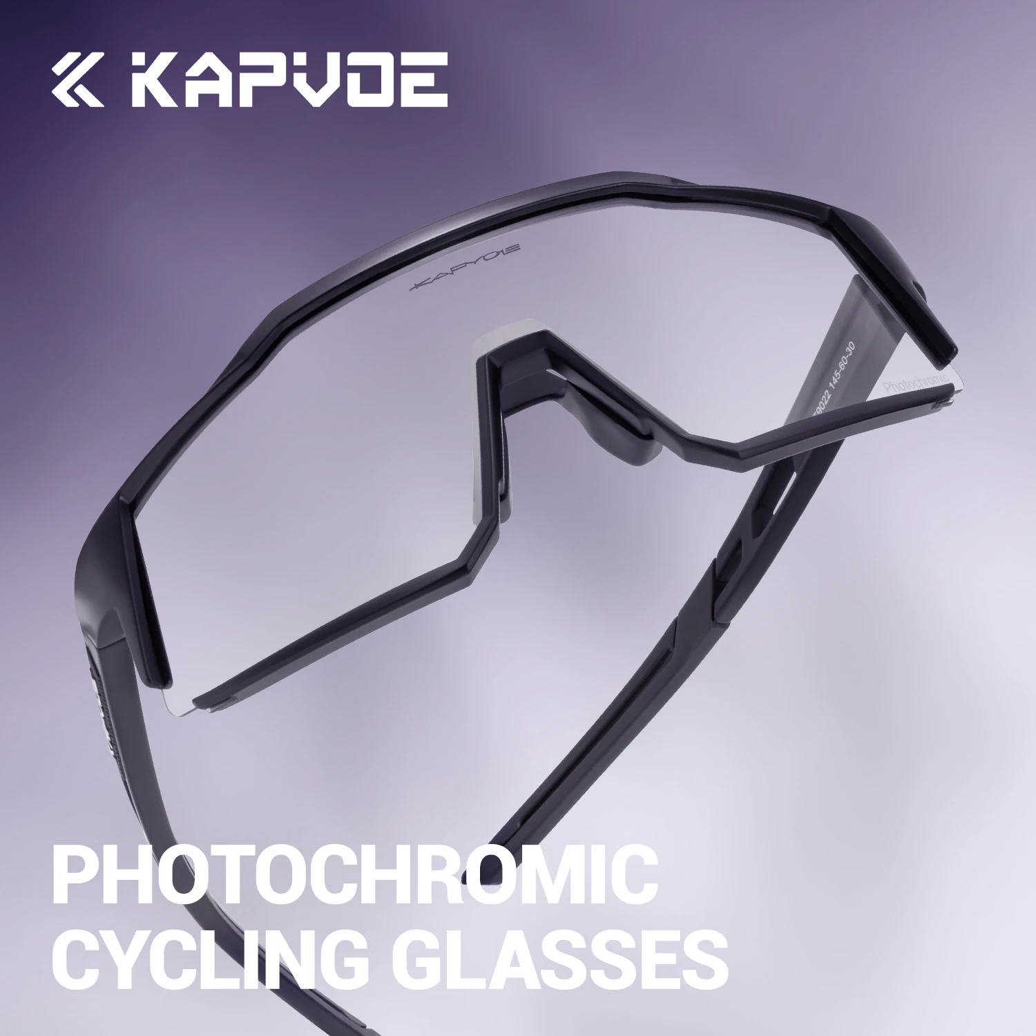 KAPVOE UV400 HD 포토크로믹 하이킹 선글라스 야외 스포츠 사이클링 하이킹 안경 세련된 운전 선글라스 MTB 선글라스
