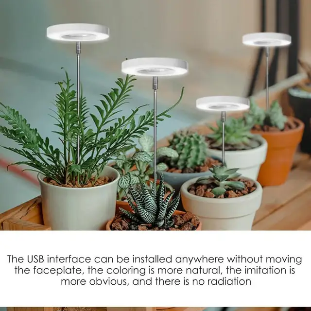 Növénytermesztés Gyűrűs Világítás Teljes Spektrum Beltéri Napsugárzásai Világos Sáv Szalagok Auto Be- És Kikapcsolt Lámpa Rudat 3 Ciklusos Időzítéssel - Image 4