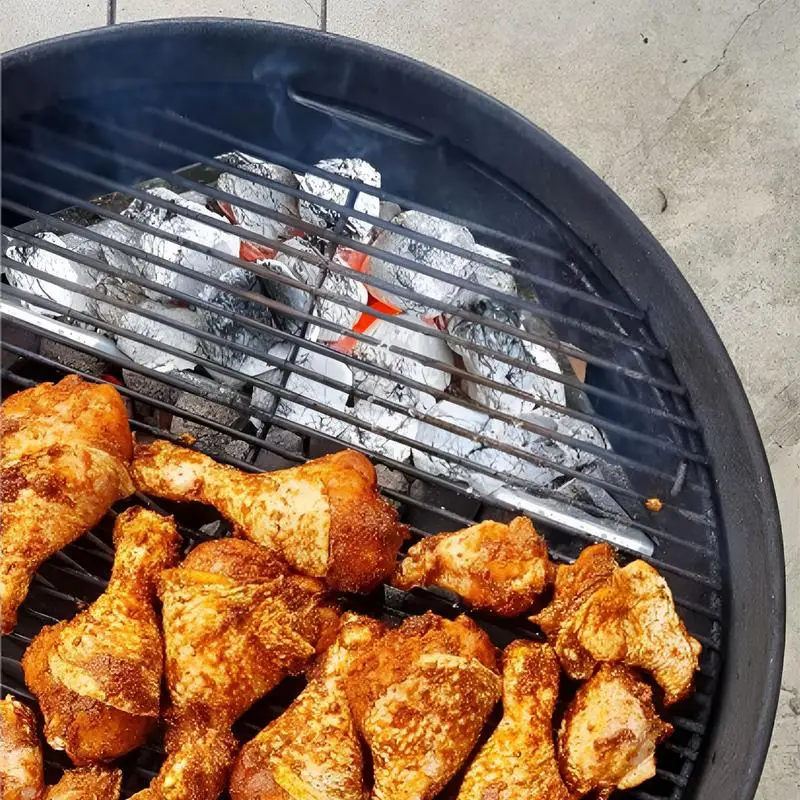 Grill Baskets Heavy Duty Multi-Functional Charcoal Divide Outdoor Cooking Tools & Accessories For Family Gatherings Garden