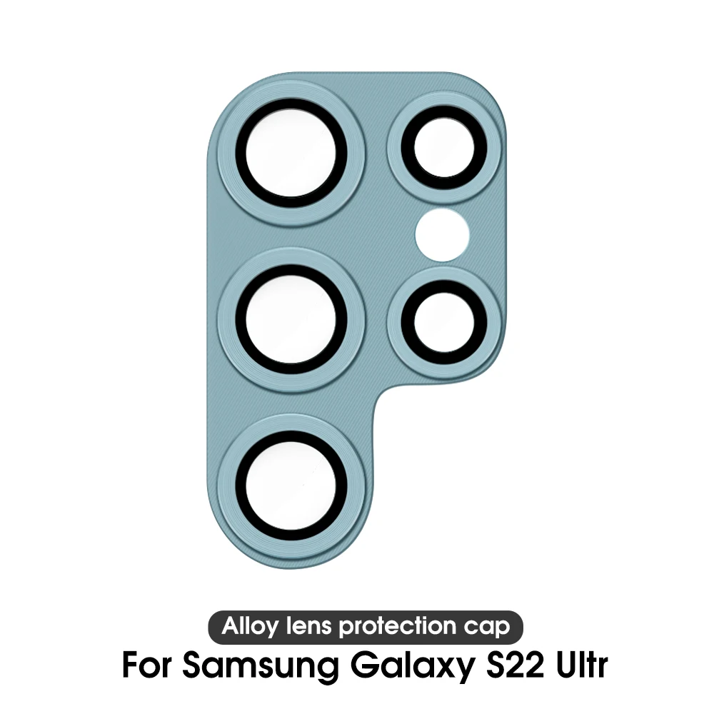 Samsung Galaxy S22 için Ultra Kamera Lens Koruyucu Alüminyum Alaşımlı Metal Kamera filmi S22ultra S22 Telefon Aksesuarları_voghion.com