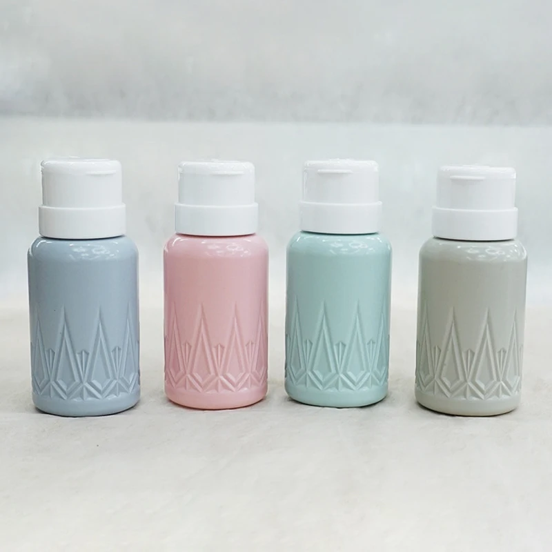 

Small Makeup Remover Empty Bottles Nail Polish Remover Pressing Bottle Refillable Bottles Alcohol Container Pump Dispenser