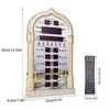 Digital Azan Mosque Prayer Clock Islamic Mosque Azan Calendar Muslim Prayer Wall Clock Alarm Ramadan Home Decor + Remote Control 3