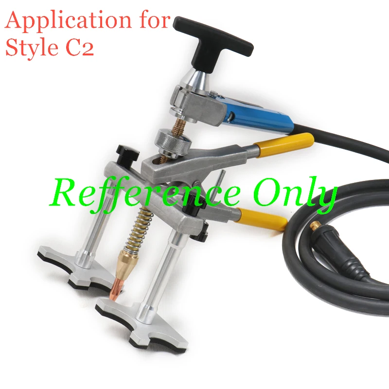 2pcs Spot Electrodes for Metal Dent Quick Puller Spot Welding Pulling Unit Car Body Repair Tool Small Levelling Bar Lifter