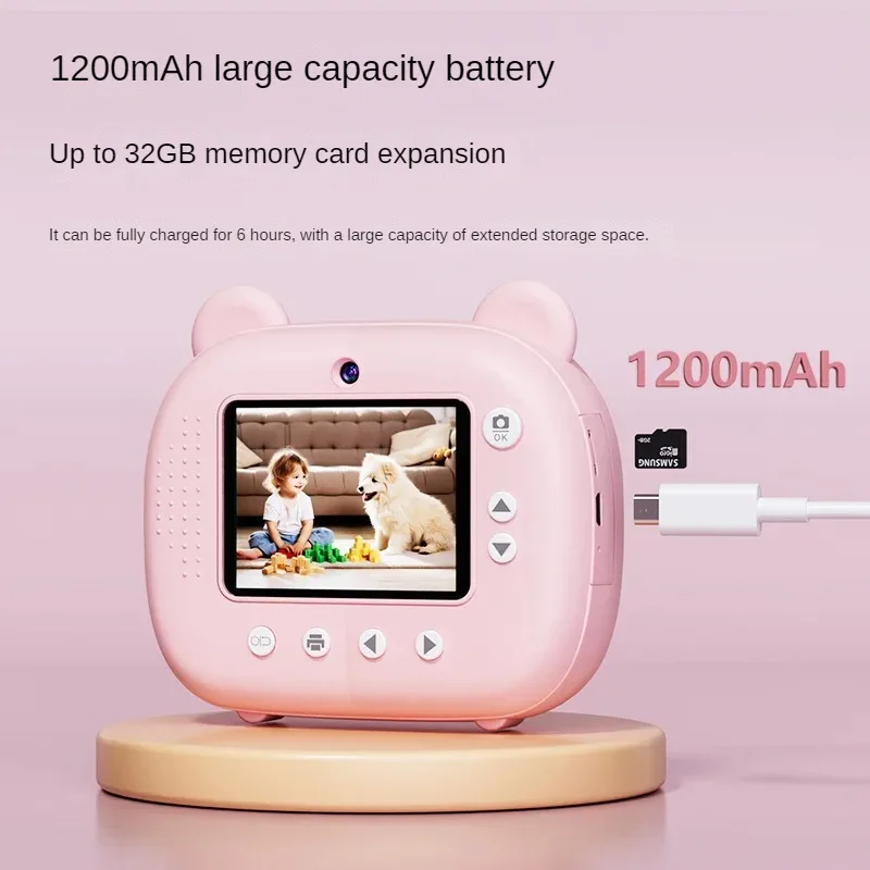 어린이 폴라로이드 카메라, 편리한 인쇄  생일 선물