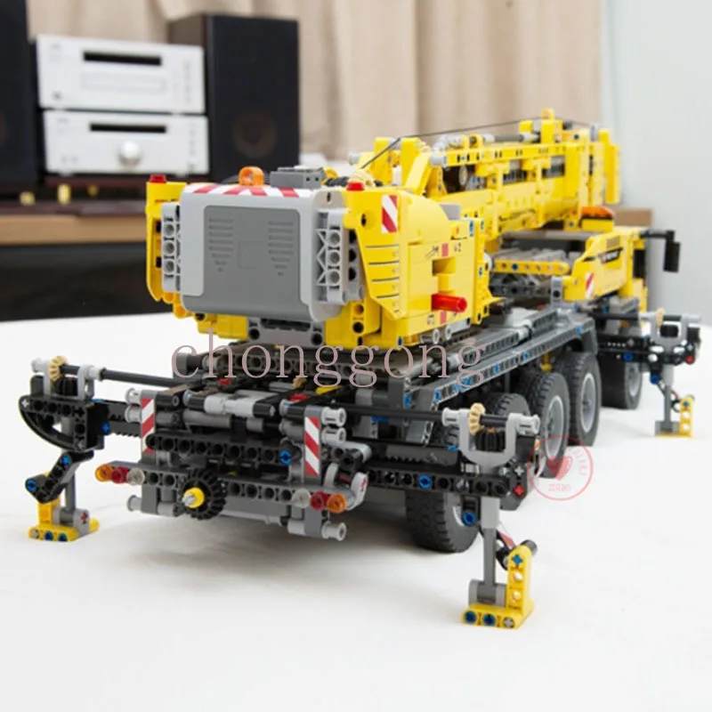 클래식 엔지니어링 차량 모터 파워 모바일 크레인 Mk II 적합 42009 모델 빌딩 키트, 블록 벽돌 선물 장난감, 생일 선물