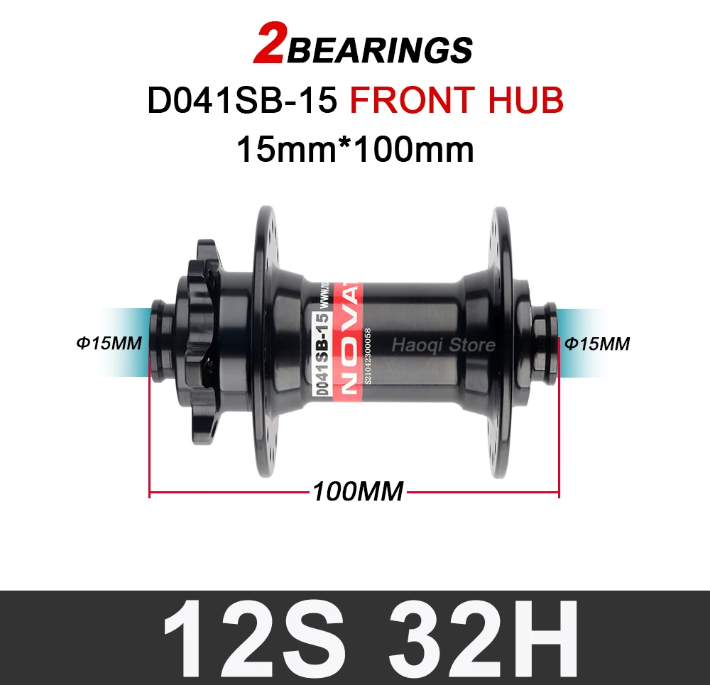 NOVATEC Micro Spline Hub 32 Löcher MTB MS Würfel Achse Boost 12S Mountainbike MS Naben für Shimano M6100 m7100 M8100 12S – Detail 5