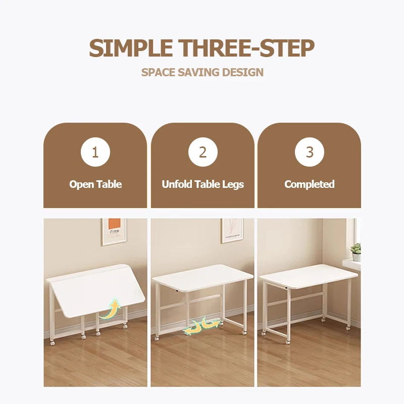 Folding Computer Desk Foldings Desk for Study Foldable Office Desks with Wheels Minimalist Bookshelf Integrated Offices Table computer desk folding camping table