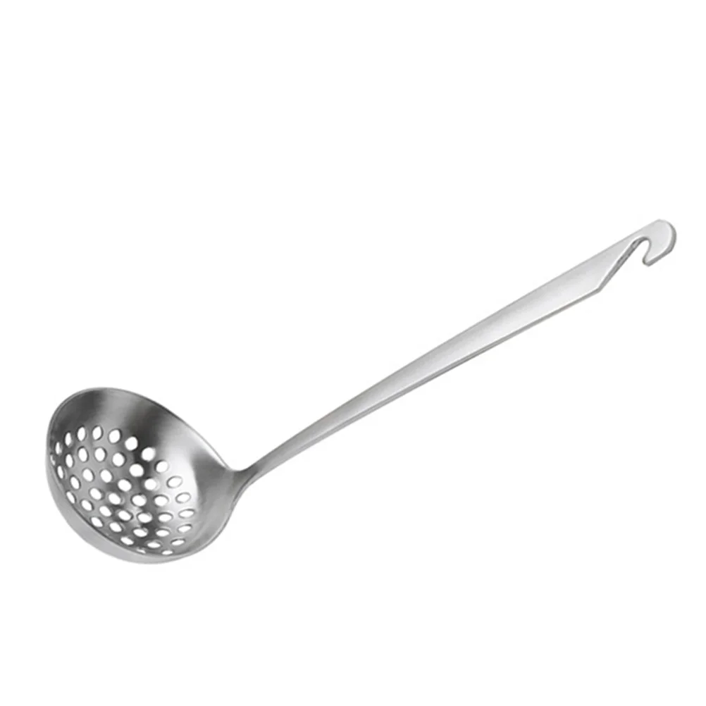

Household Spoon with Hook Filter Hot Pot 304 Stainless Steel Cooking Colander Scoop