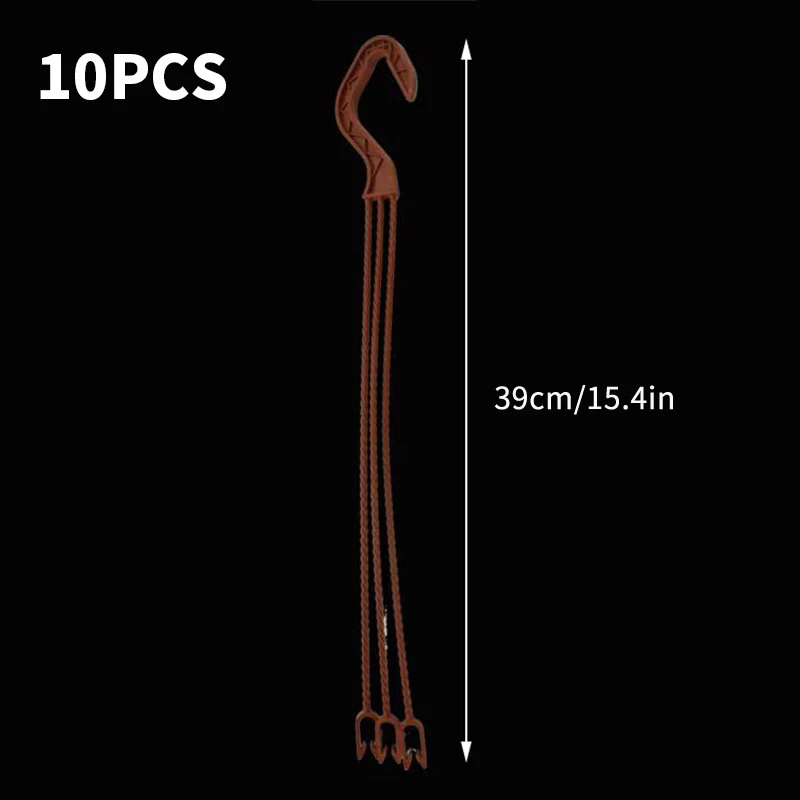 Decorative Plastic Hanging Planter with Hooks for Home and Garden Decor, Available in Two Sizes