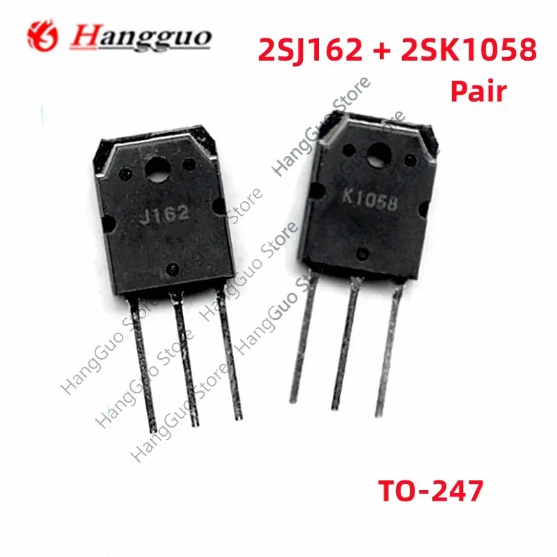 2 stücke = 1 paar Original 2SJ162 2SK1058 2SJ162 K1058 J162 ZU-247 High Power akustische Zähler Rohr