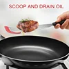 Stainless steel silicone spatula, high temperature resistant frying fish cooking spatula flipper kitchen household steak spatula 4
