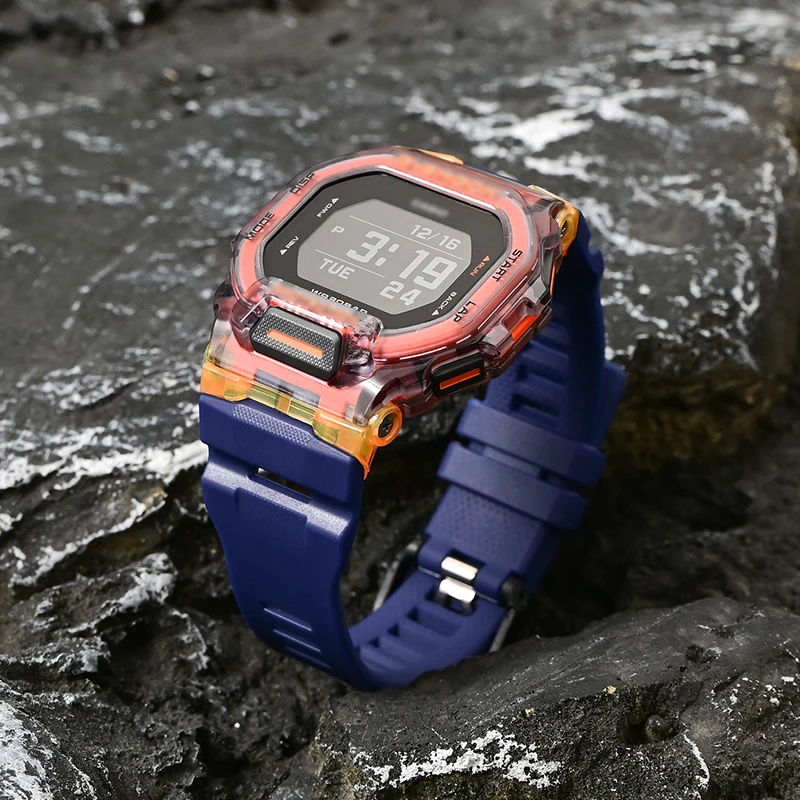 Waterproof TPU Rubber Sport Watch Strap - Durable Replacement Band