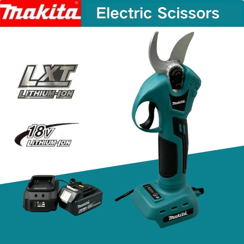Makita 18v Battery Professional Cordless Electrician Scissors Pruning Shears Cutter Wireless Drills Tools Garden Pruner electric pruning shears