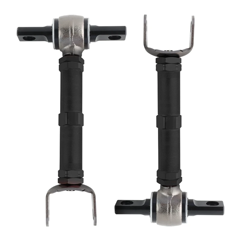 Metal Adjustable Rear Control Camber Arms For 01-05 Honda Civic 02-06 Acura RSX,2PCS Replacement Black