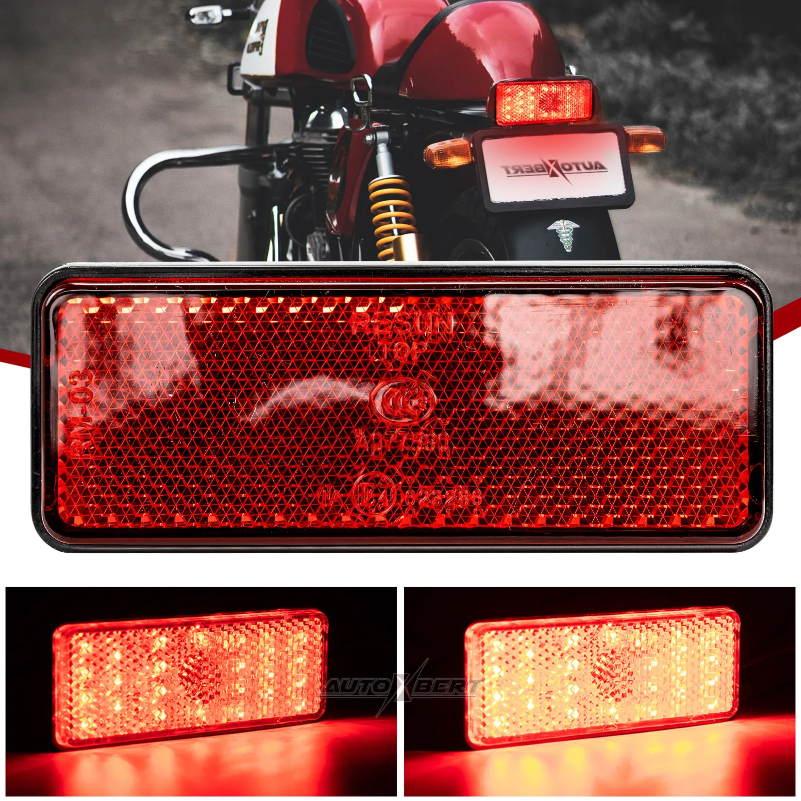 Trailer Truck Tail Light Universal Car Motorcycle Brake Light Motorbike Tail Driving Lamp Car Tractor Taillight Red Side Marker led tail lights