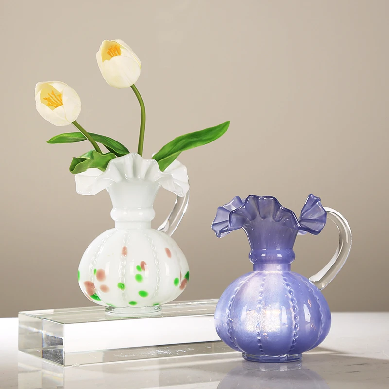 

Красочная цветная глазурь ручной работы корзина-на ваза светильник лое роскошное украшение Современная гостиная стол может быть Гидропоника цветочное украшение