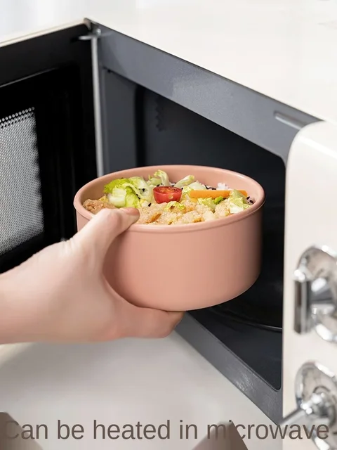 Boîte de conservation de la fraîcheur en Silicone avec couvercle, boîte à déjeuner Bento, salade de fruits, bol de conservation de la fraîcheur, rangement rond scellé Simple et moderne NJ72011 5