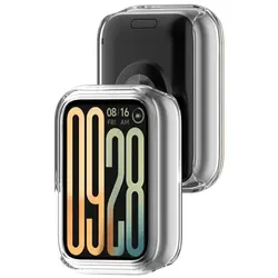 Hollow PC Case Cover with Bumper Screen Protector - Xiaomi Mi band 9 Pro (Clear)