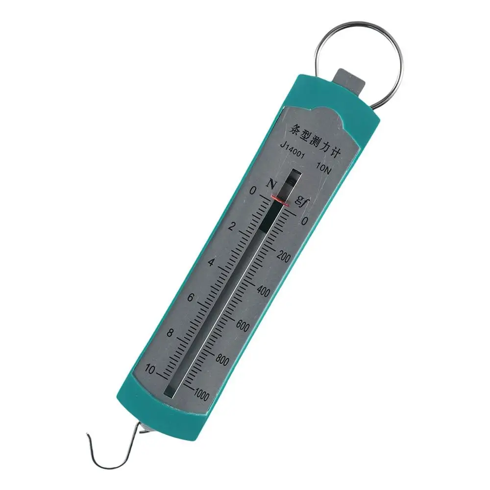 Pull-Type Force Meter Spring Scale Green 10N Trigger Pull Gauge Bar Physics Mechanical Experiment Measuring Instrument
