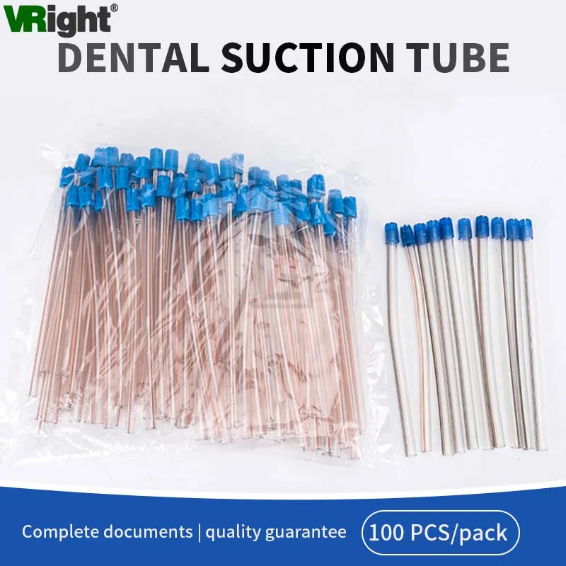 100pcs Dental Disposable Saliva Ejector Aspirator Tube Oral Care