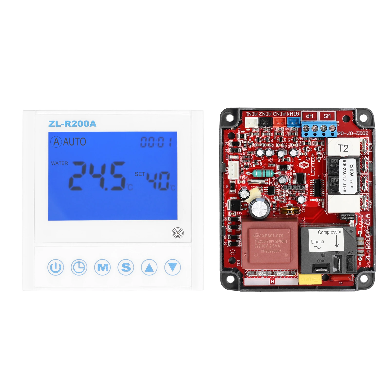 Universal Air-Source Water Heating Controller Heat Pump Auxiliary Heating  Control Board Antifreeze Auto Deforst Water Flowing - AliExpress