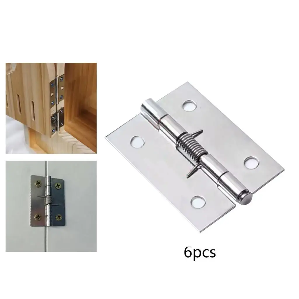 Heavy Duty Spring Door Hinges Stainless Steel Automatic Door Closer Hardware for Garage Back Front Door Heavy Duty Spring Door Hinges Stainless Steel Automatic Door Closer Hardware for Garage Back Front Door