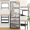 [Hot Sale 80% Off ]23.62inch Wide 4/5 Layers Multifunctional Shoe Rack 8 Double Hooks Multi-purpose Hanger Shoe Rack Self-assem 6