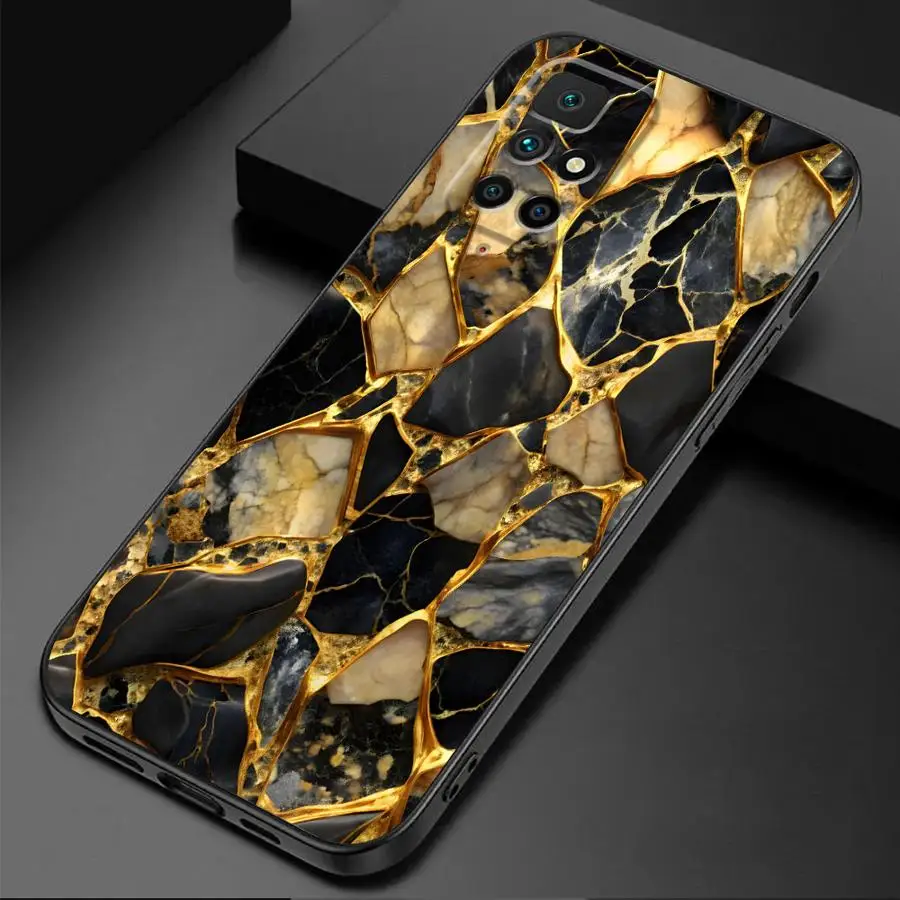 Elegant Marble Design Soft Cover - Fashionable Phone Case