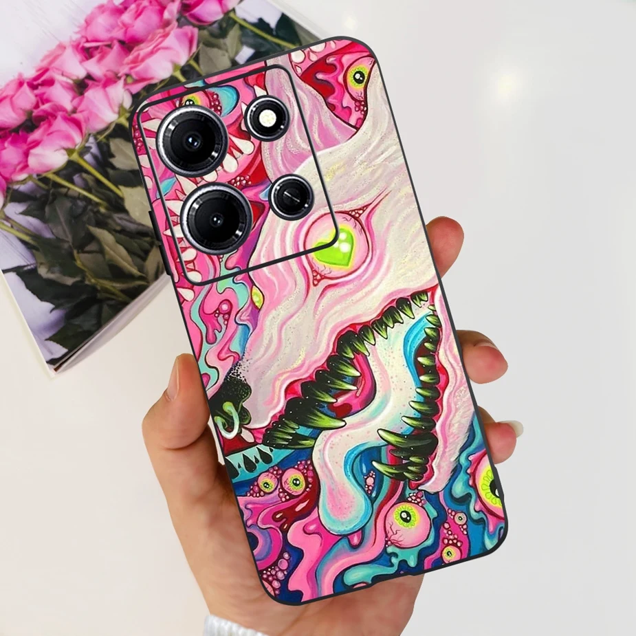 Cute Spaceman Dinosaur Soft Silicone Phone Case - Stylish Protective Bumper Cover