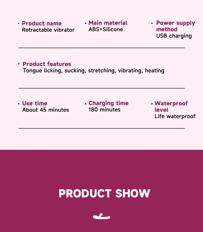 Multifunctional retractable vibrator dildo  fast piston heating sucking tongue licking   women vagina mastubator sex toys