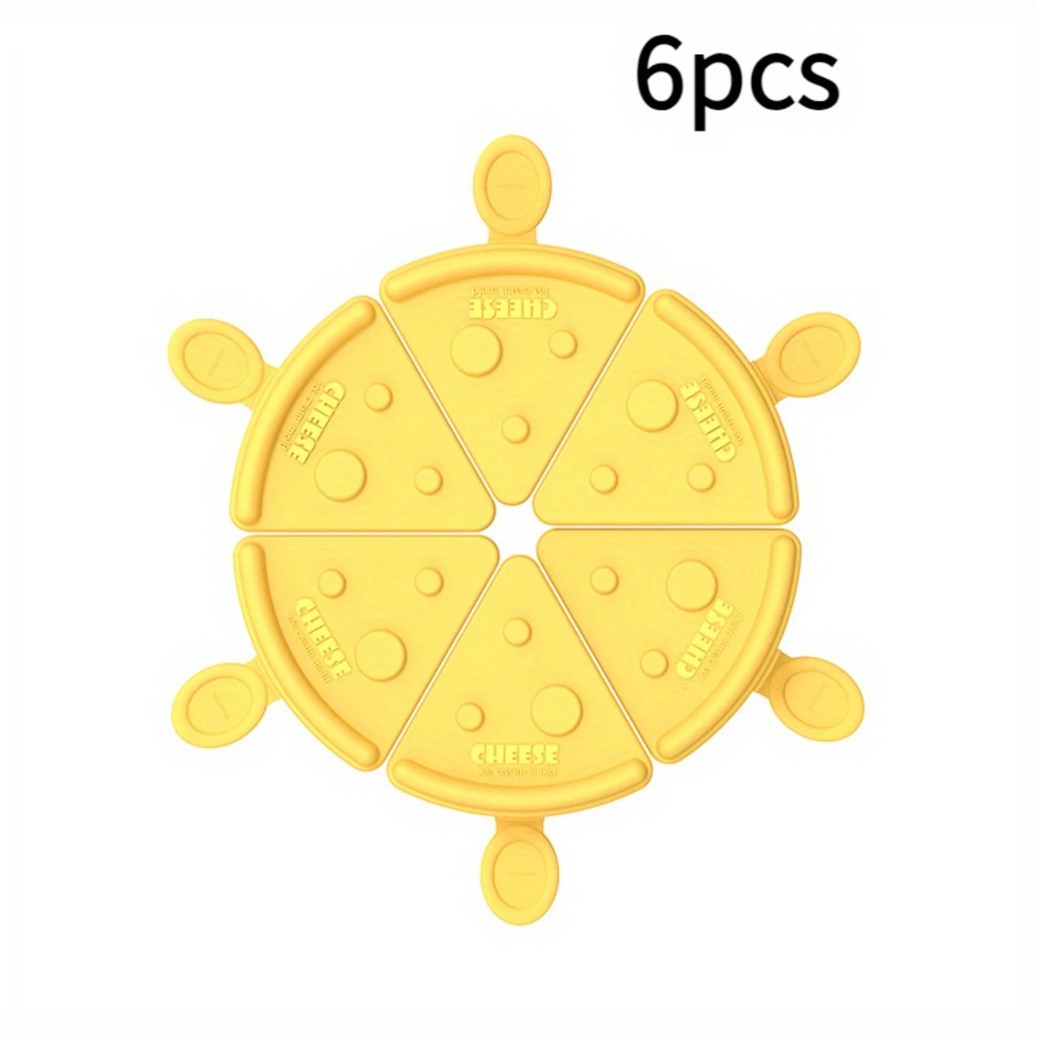 Summer Ice Cream Mold Set Food Grade Stackable Popsicle & Cheese Shaped Diy Molds For Use Lead-Free Plastic 6-Piece